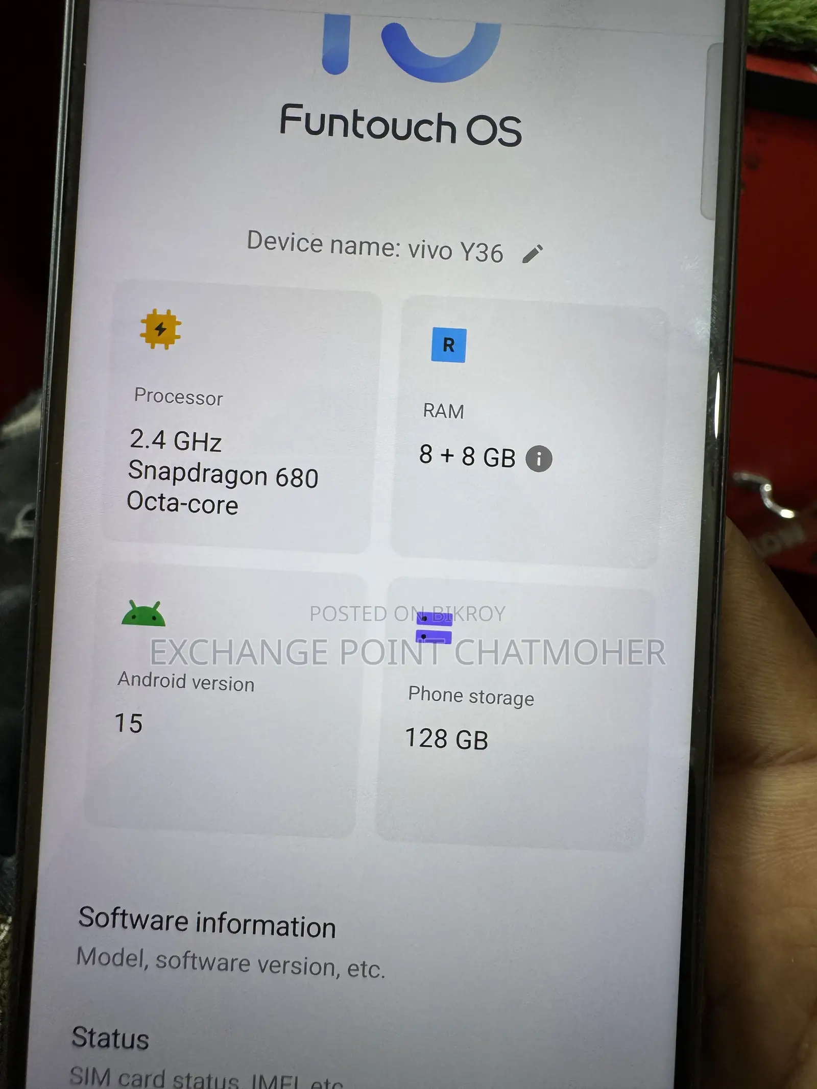 Vivo Y36 128 GB Black