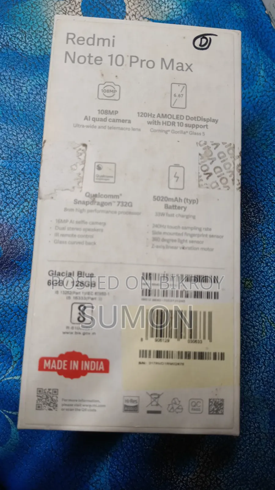 Xiaomi Redmi Note 10 Pro Max 128 GB Black
