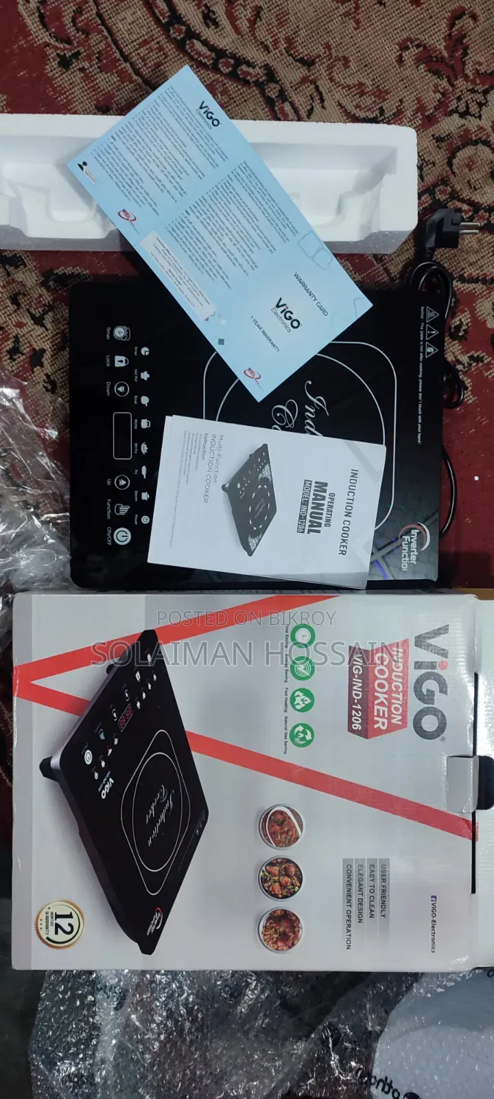 Vigo Induction Cooker Sell New