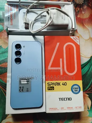 Tecno Spark 40 Pro 128 GB Blue