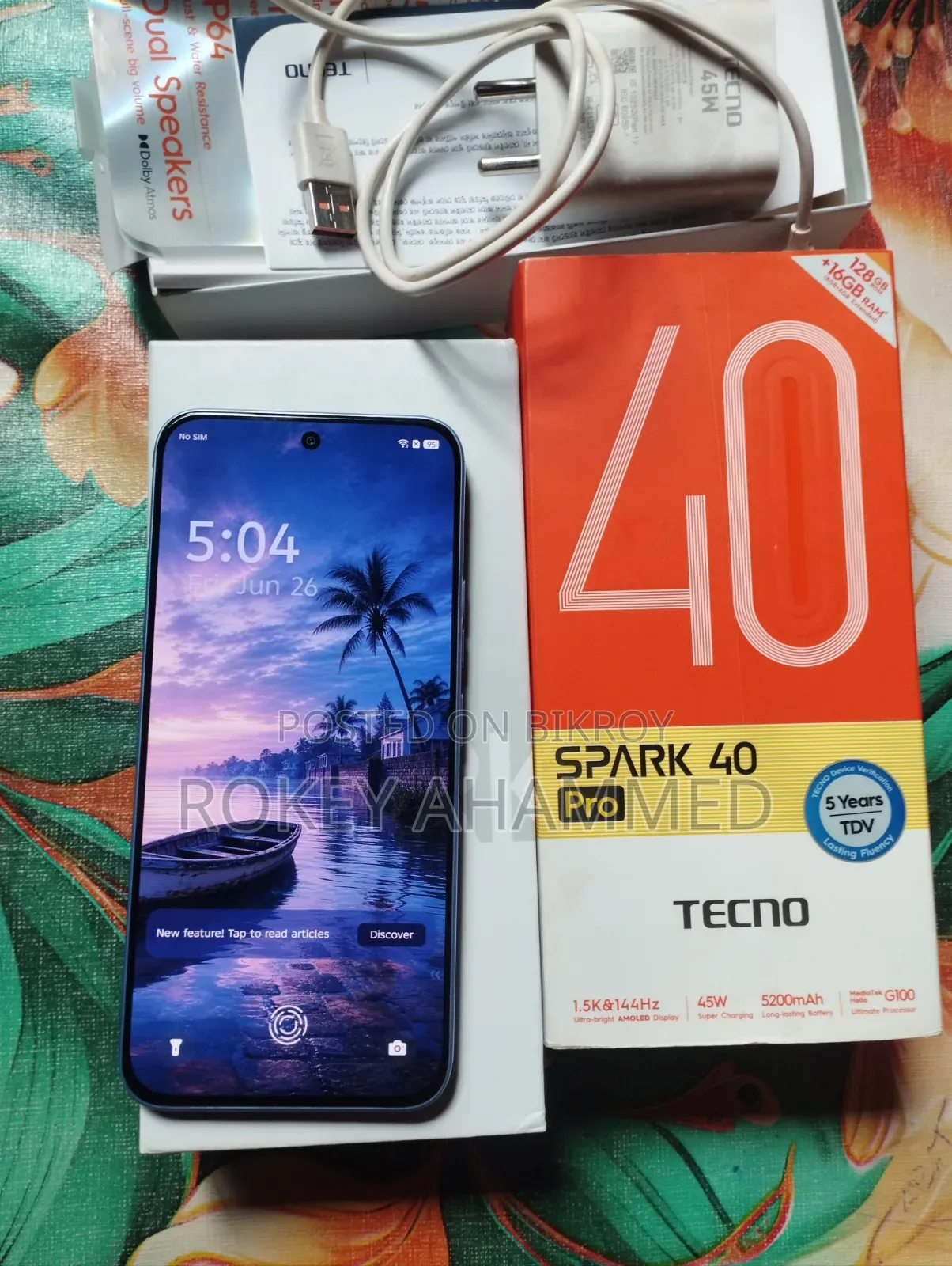 Tecno Spark 40 Pro 128 GB Blue