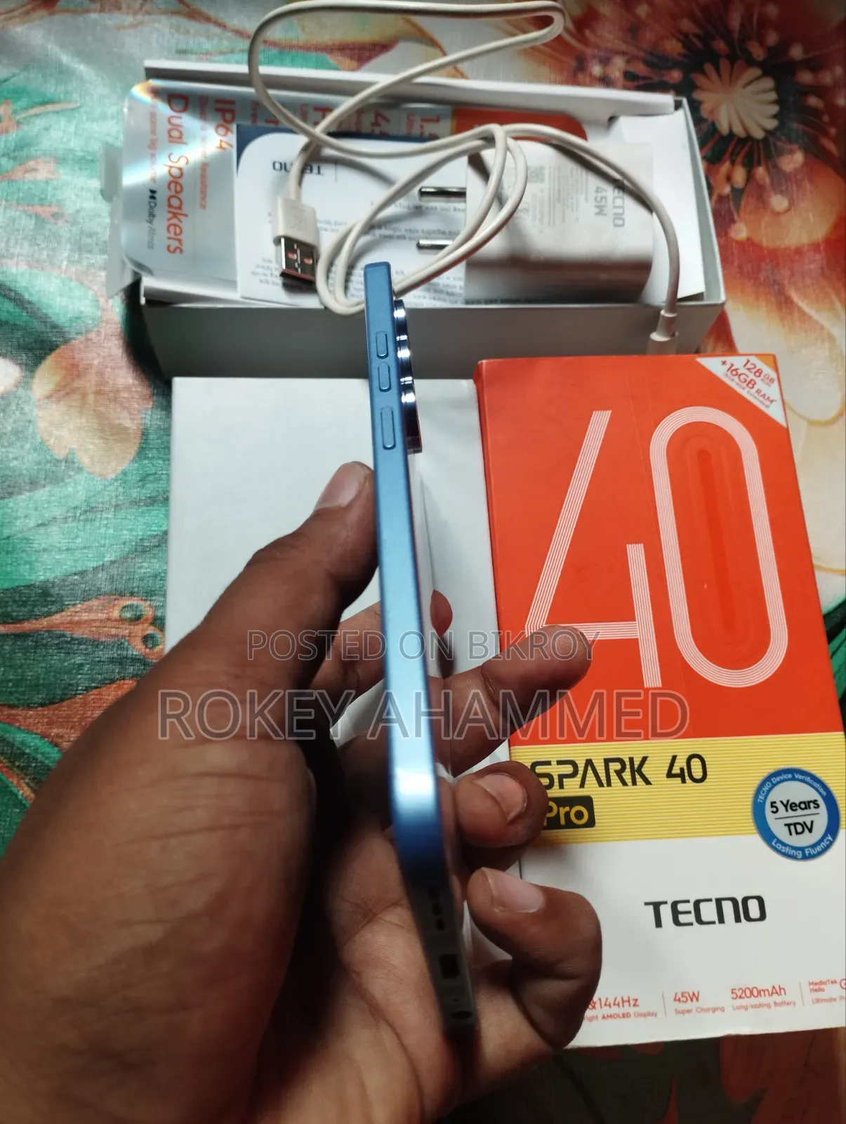 Tecno Spark 40 Pro 128 GB Blue