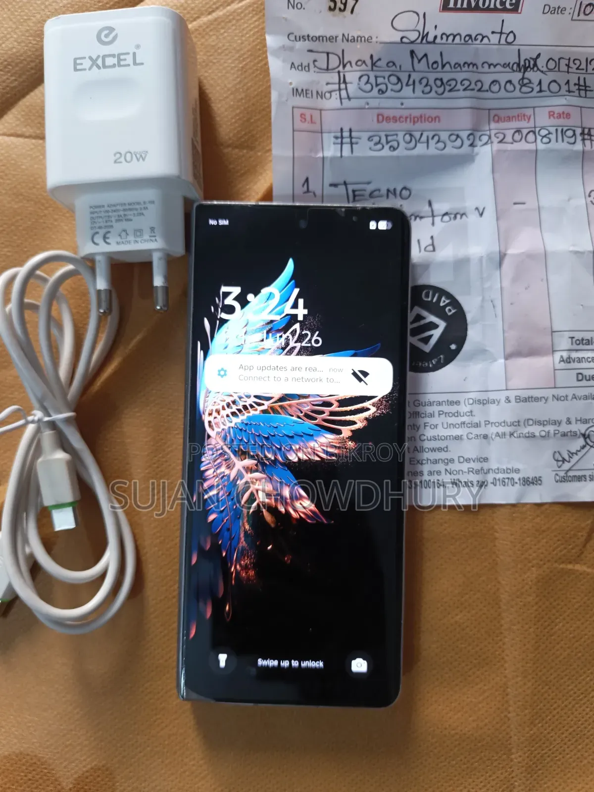 Tecno Phantom V Fold 256 GB White