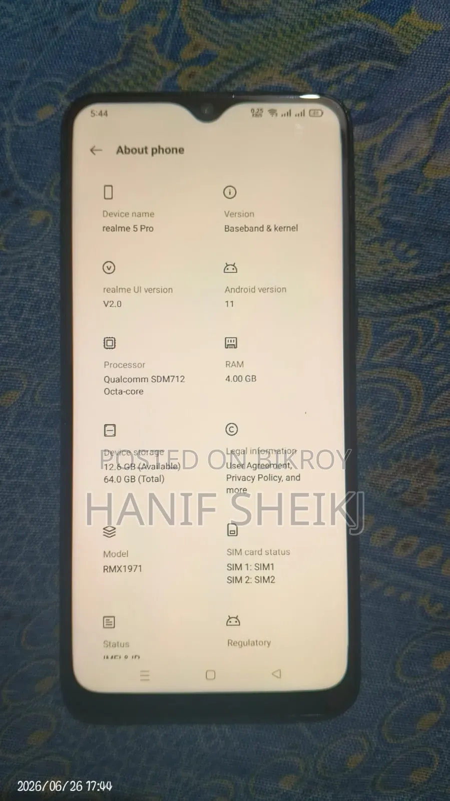 Realme 5 Pro 64 GB Blue