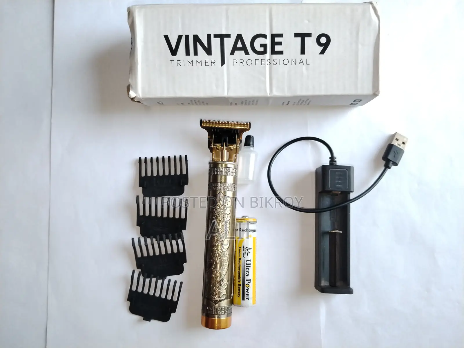 Vintage T9 Rechargeable Hair Beard Trimmer