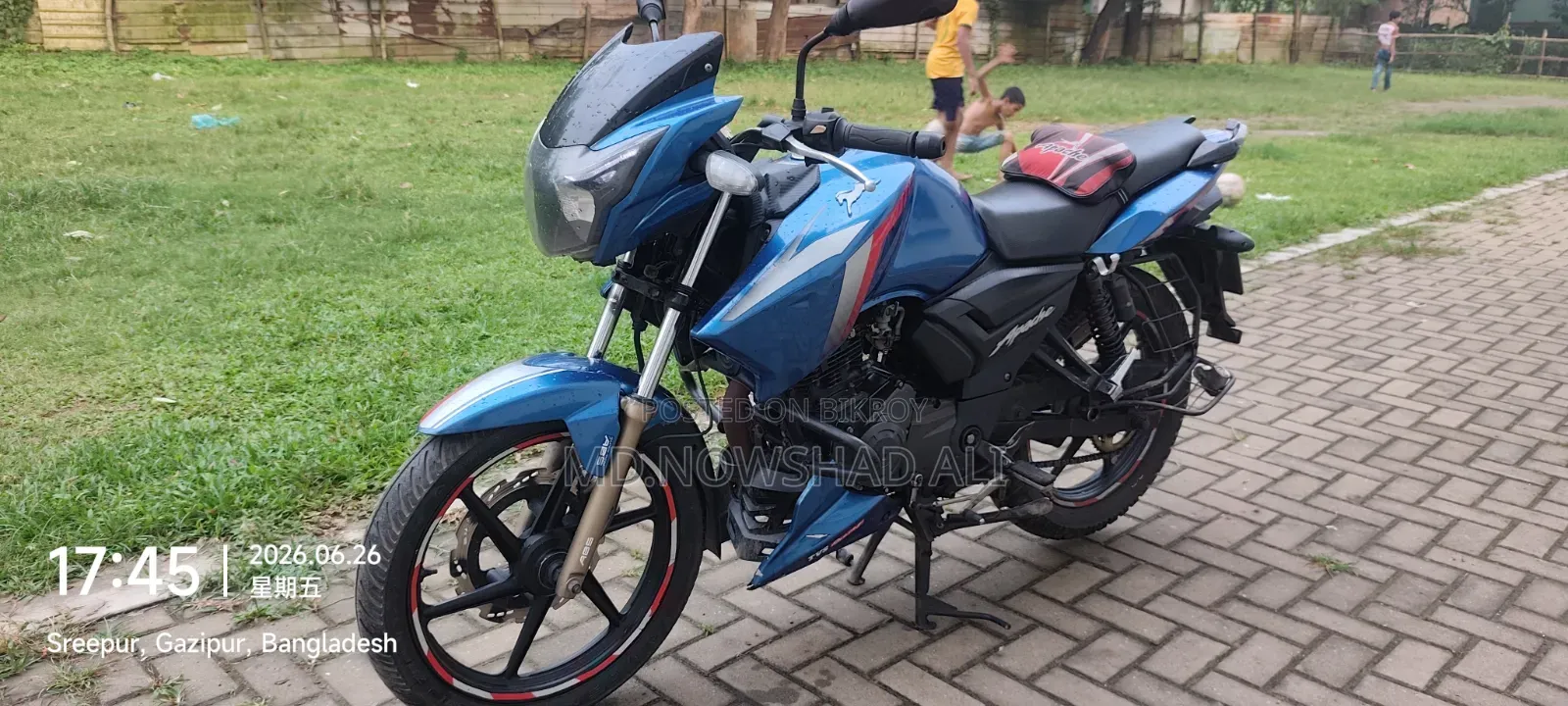 TVS Apache RTR 160 2V 2017 Blue