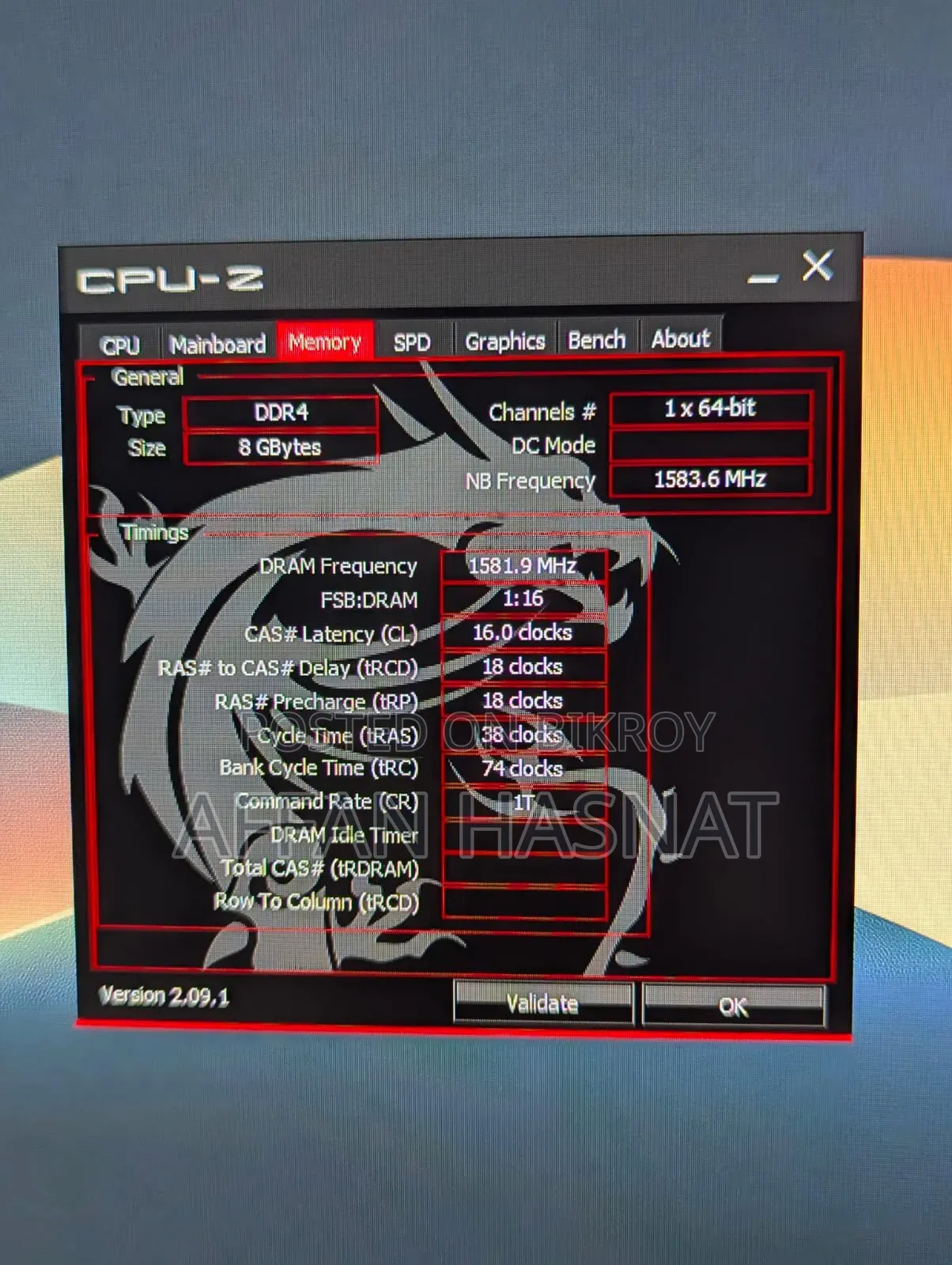 8gb 3200mhz Cl 16 Ram. Gigabyte Aourus RGB