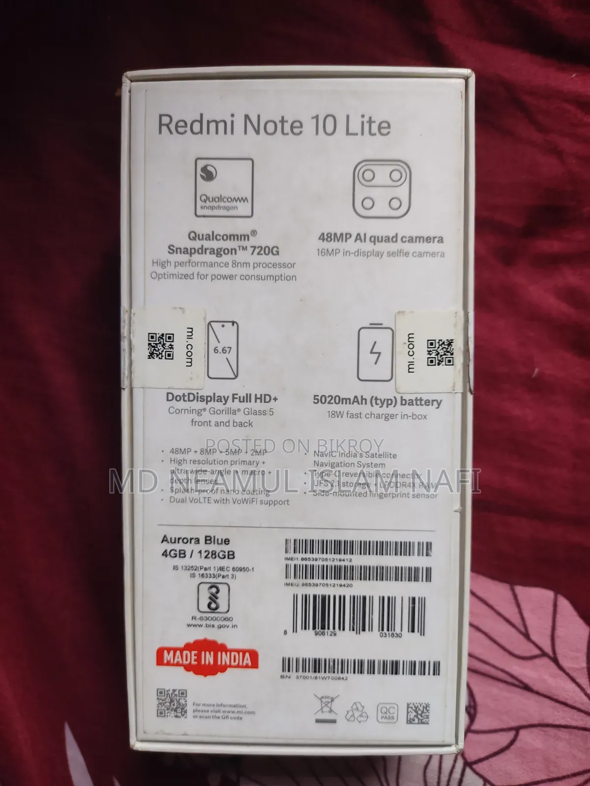 Xiaomi Mi Note 10 Lite 128 GB Blue