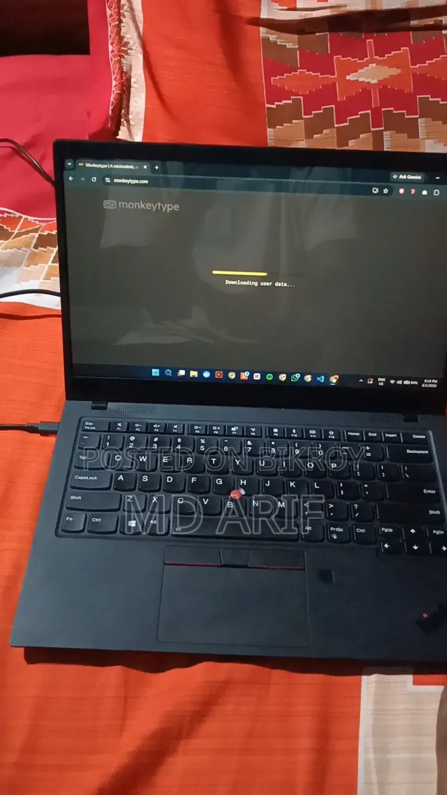 Laptop Lenovo ThinkPad X1 Carbon 16GB Intel Core i5 SSD 512GB