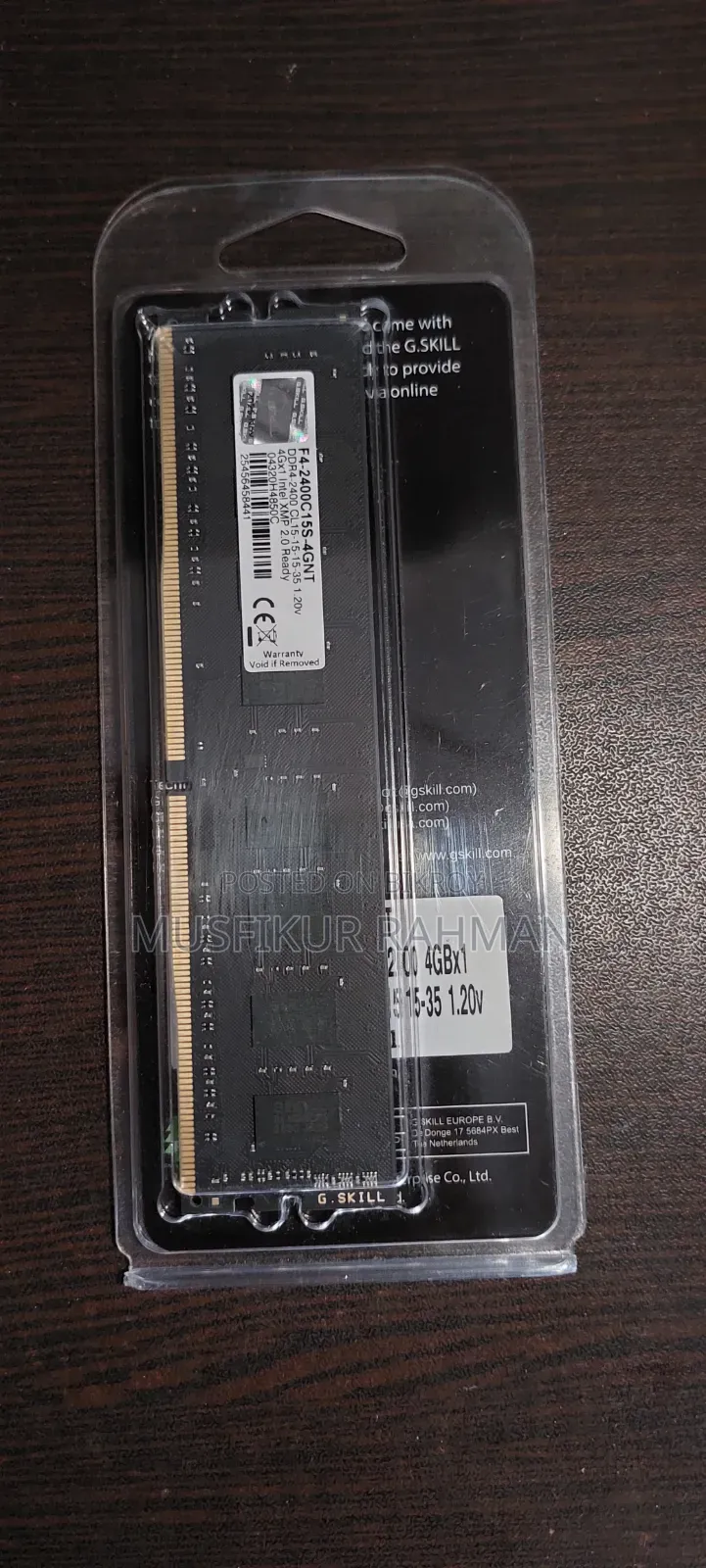 Ddr4 G.Skill 4gb Desktop Ram 2400 Bus