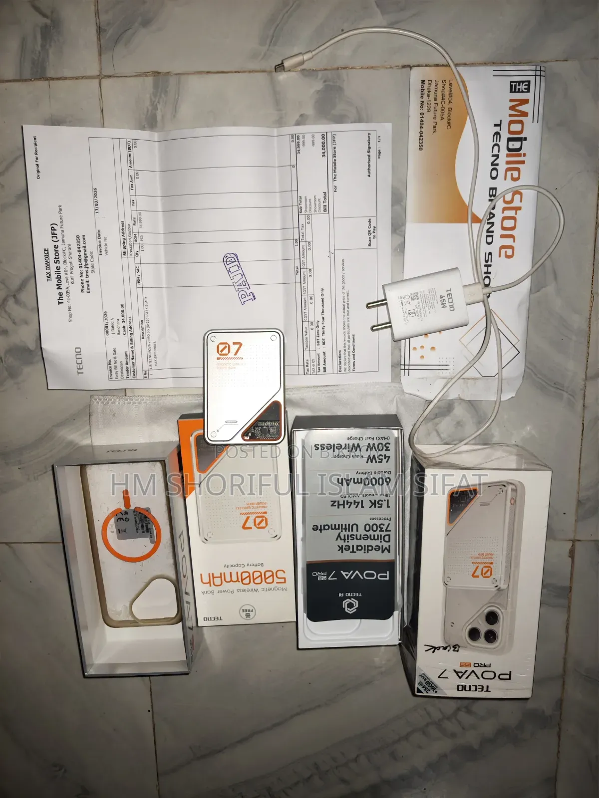 Tecno Pova 7 Pro 5G 256 GB Black