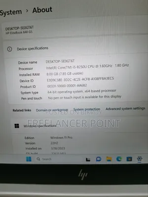 Laptop HP EliteBook 840 G5 8GB Intel Core I5 SSD 256GB