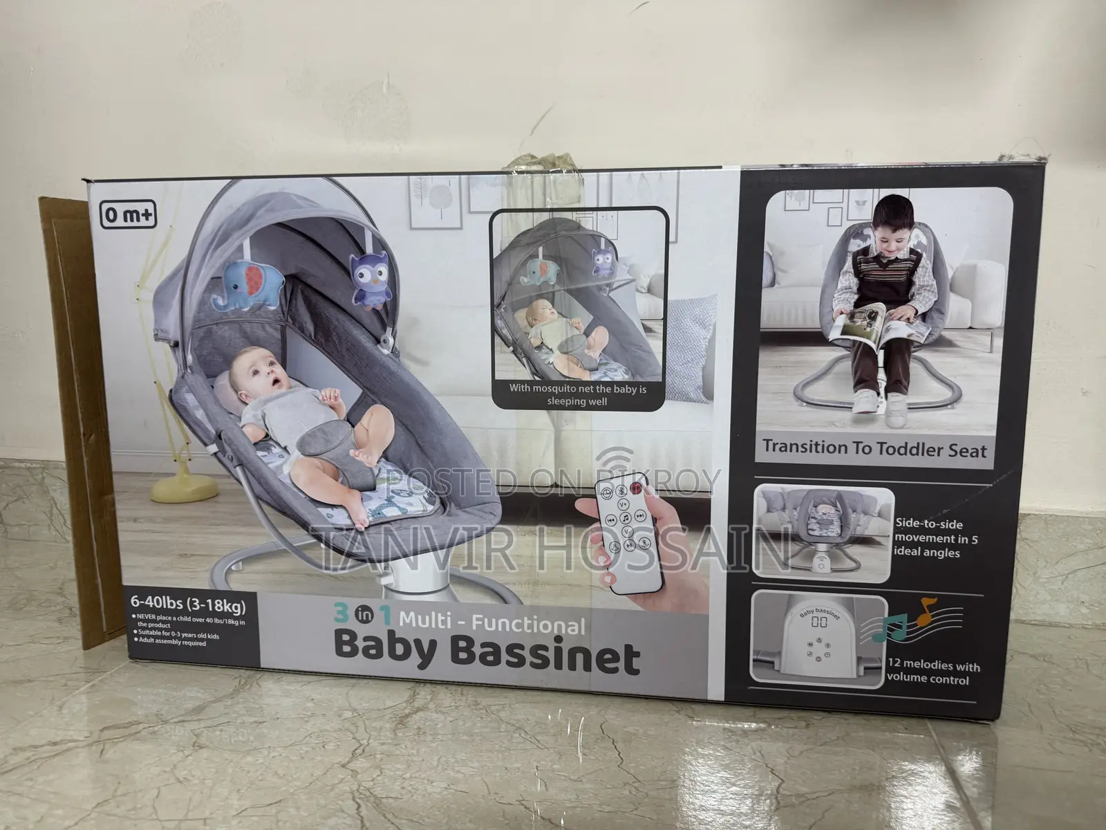 Baby Bassinet With Music