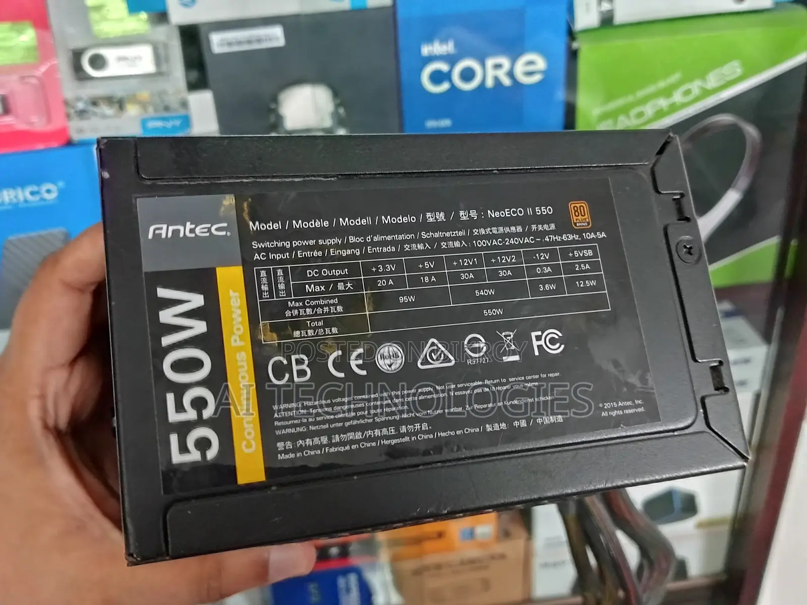Antec Neoeco 550m V2 550 Watt 80 Plus Bronze Modular Power Supply