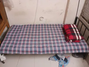 Single bed mattress with 2 pillows