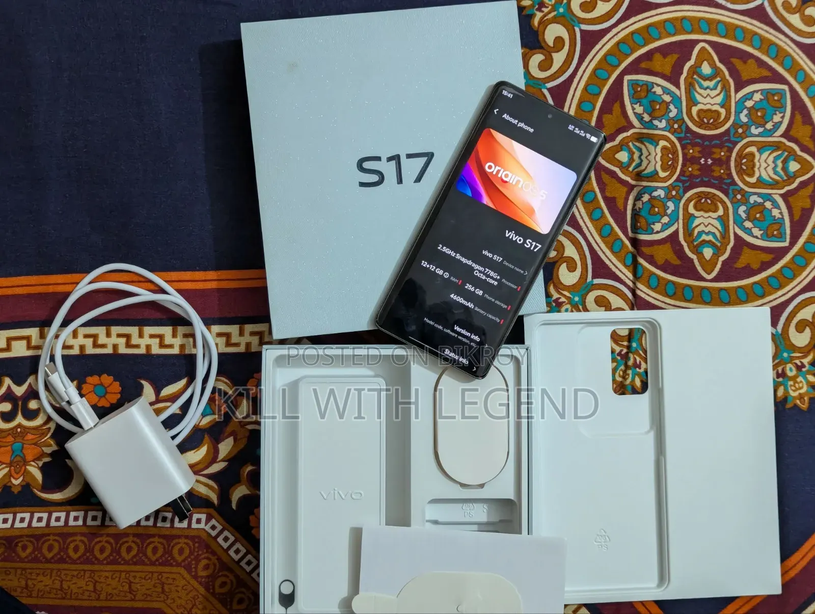 Vivo S17 256 GB Black