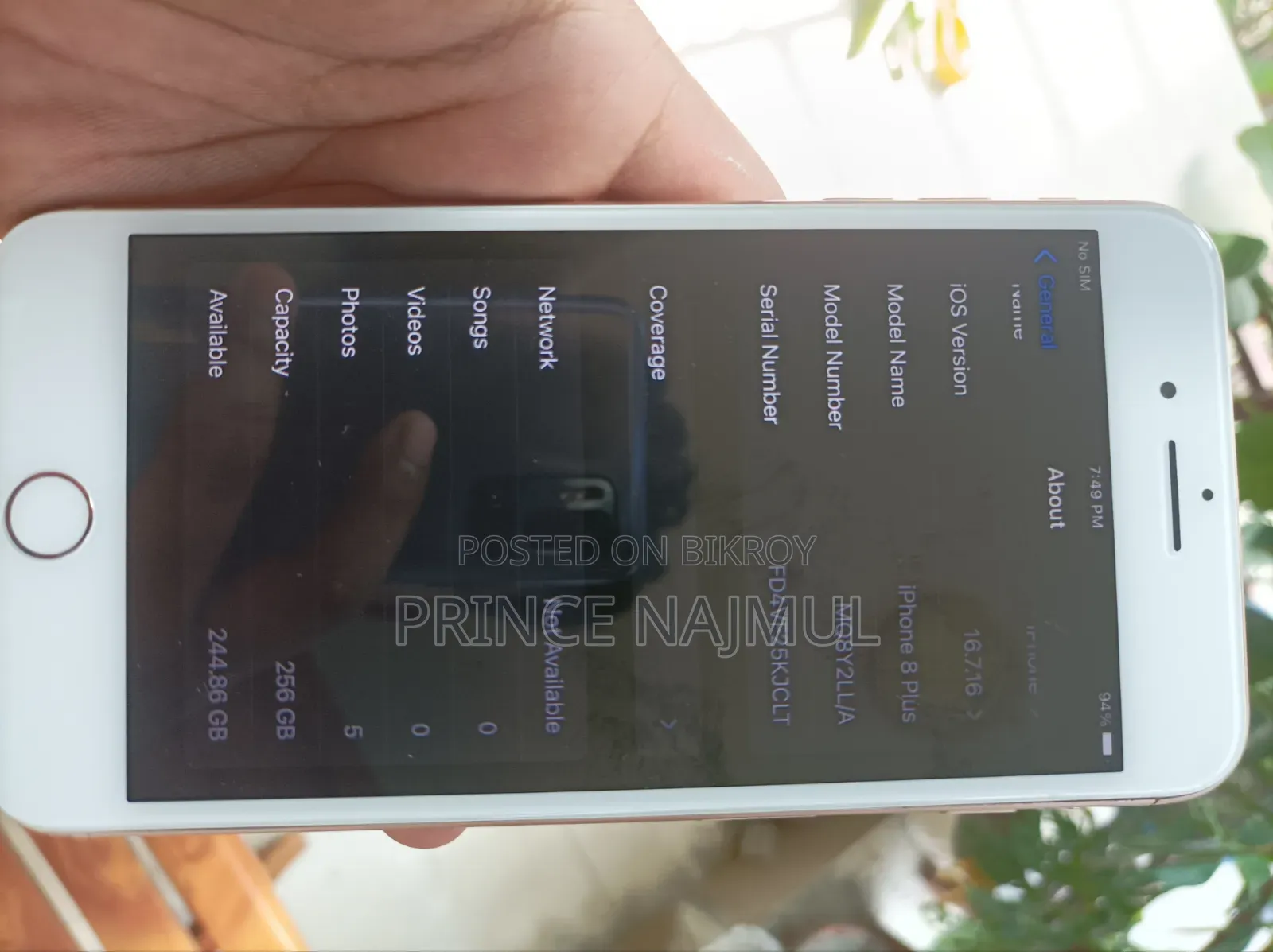 Apple iPhone 8 Plus 256 GB Rose Gold