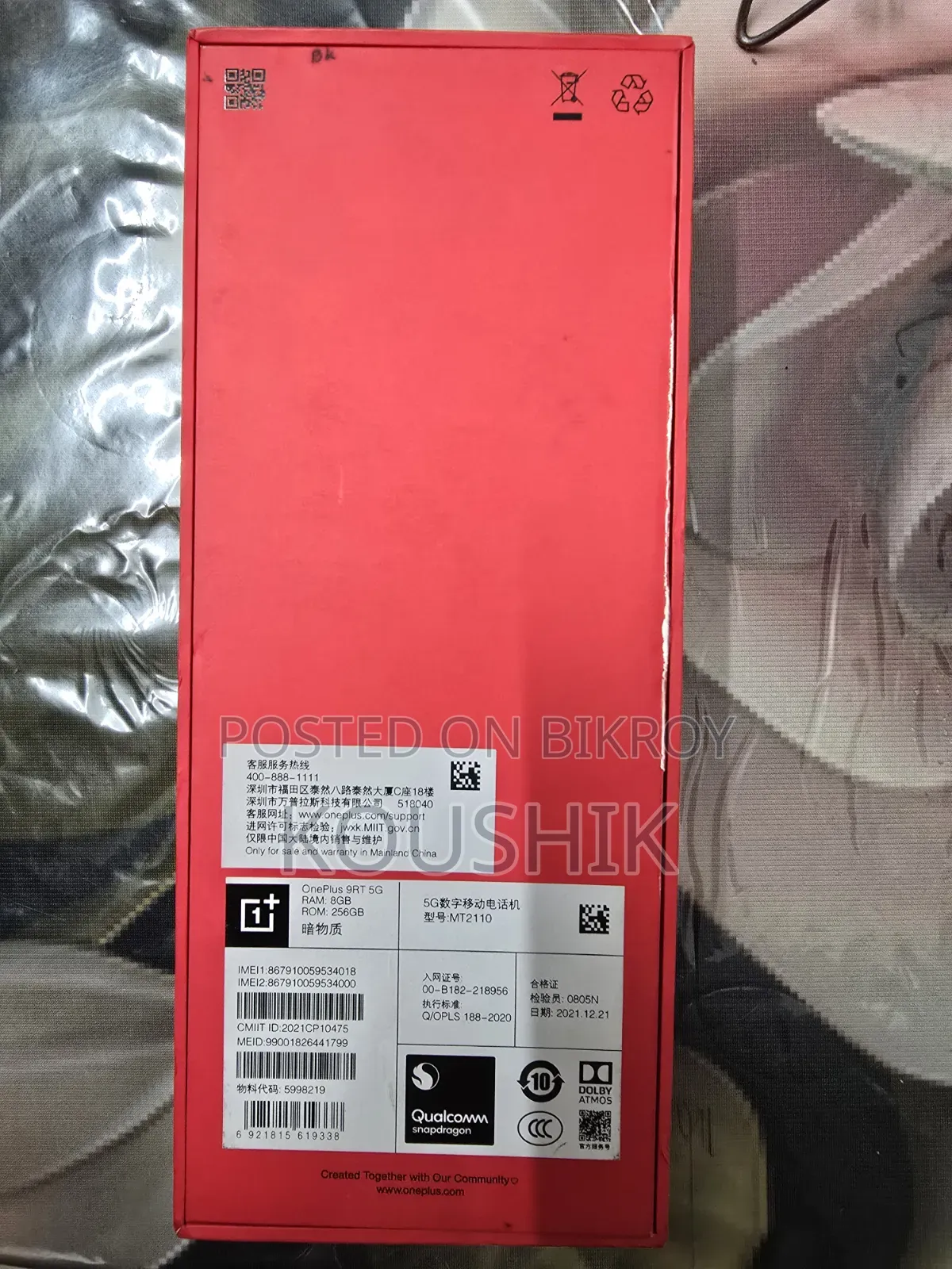 OnePlus 9RT 256 GB Black