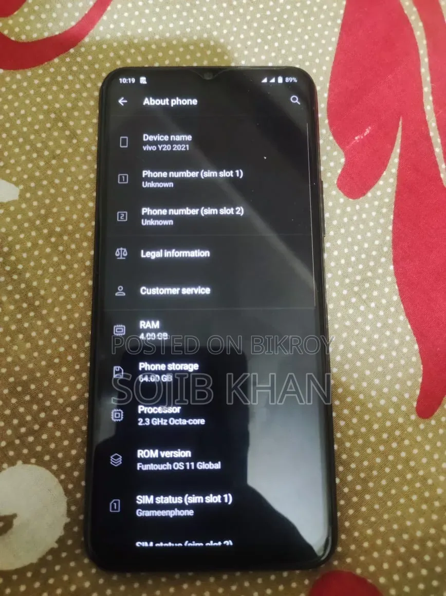 Vivo Y20 64 GB Blue