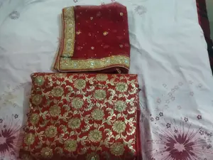 Banarasi Wedding Katan Saree with Dupatta.