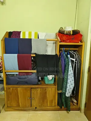 Mahogany Wood Clothes Rack