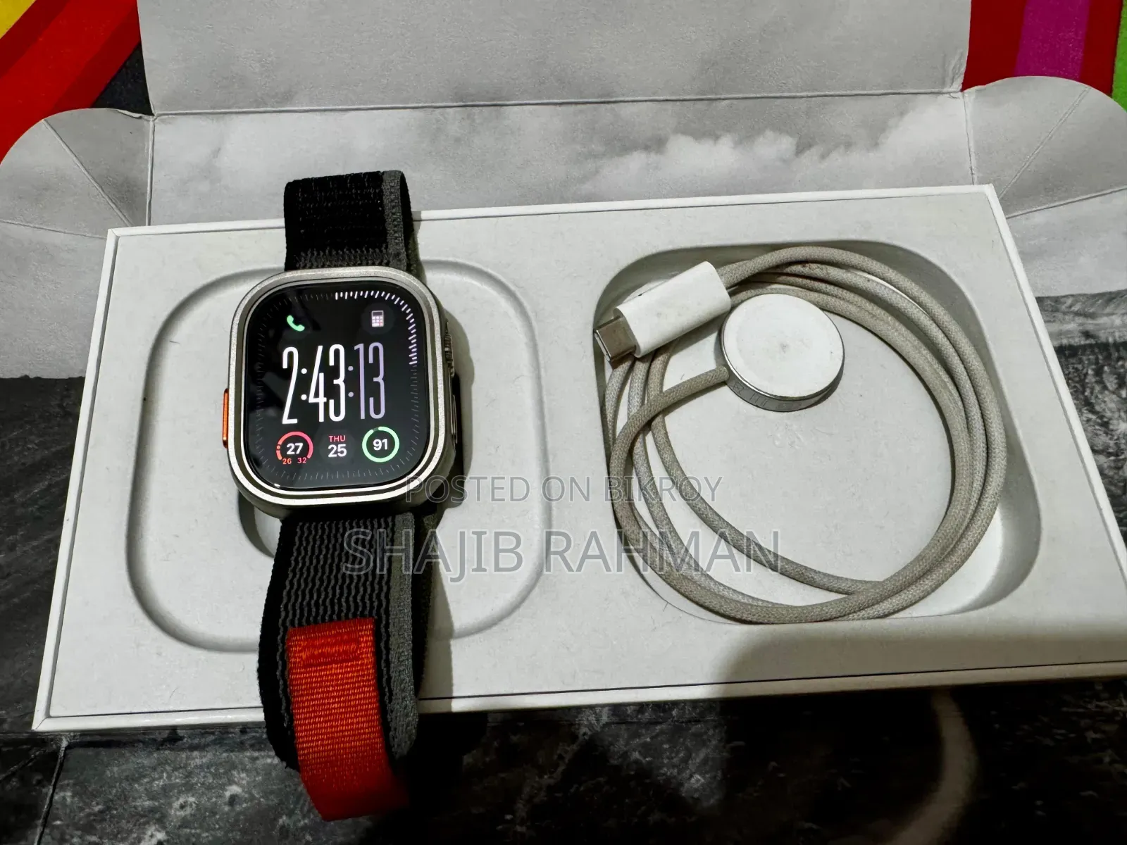 Apple Watch Ultra 1st Gen With Box And Extra Accessories