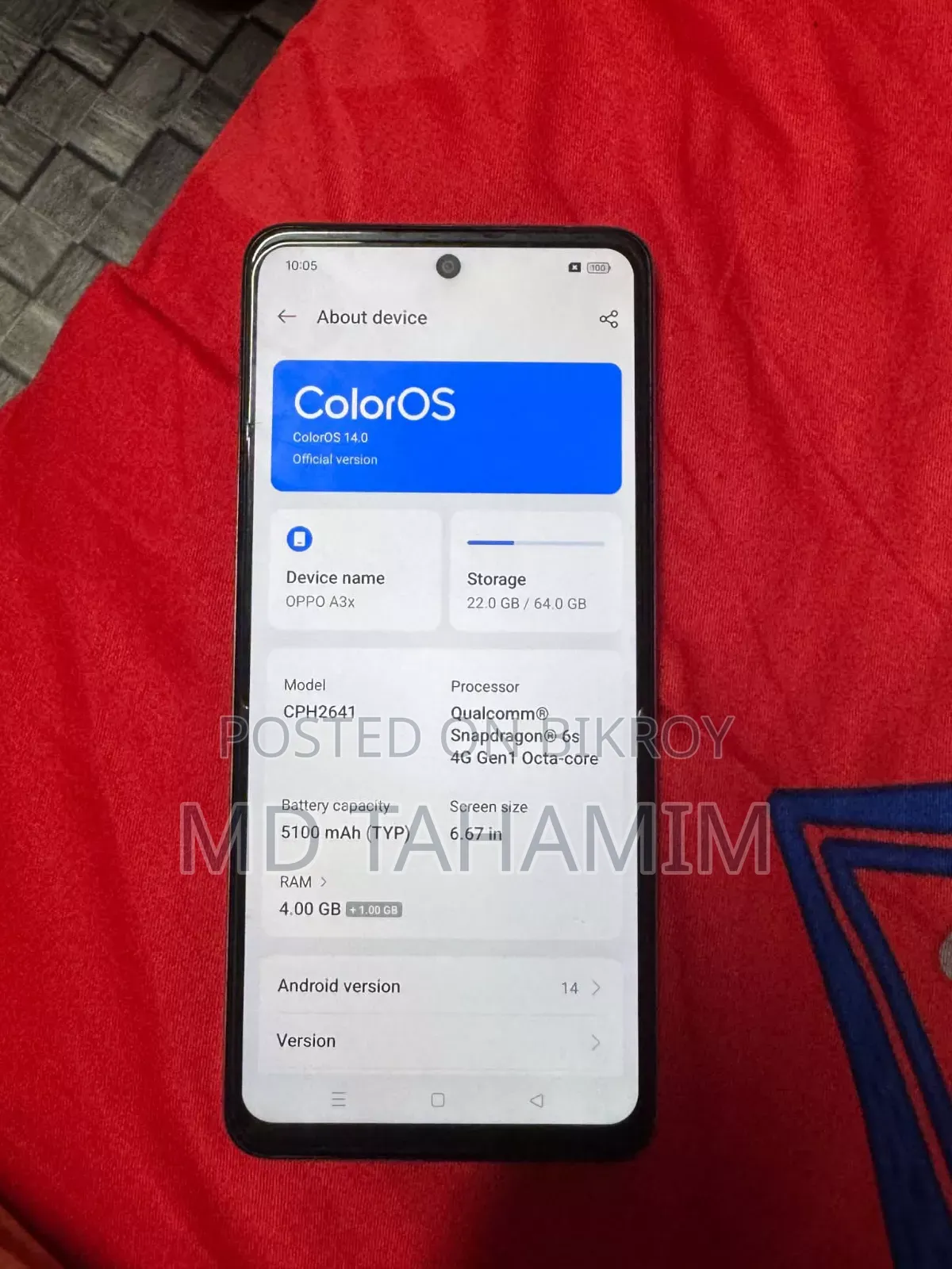 New Oppo A3x 64 GB