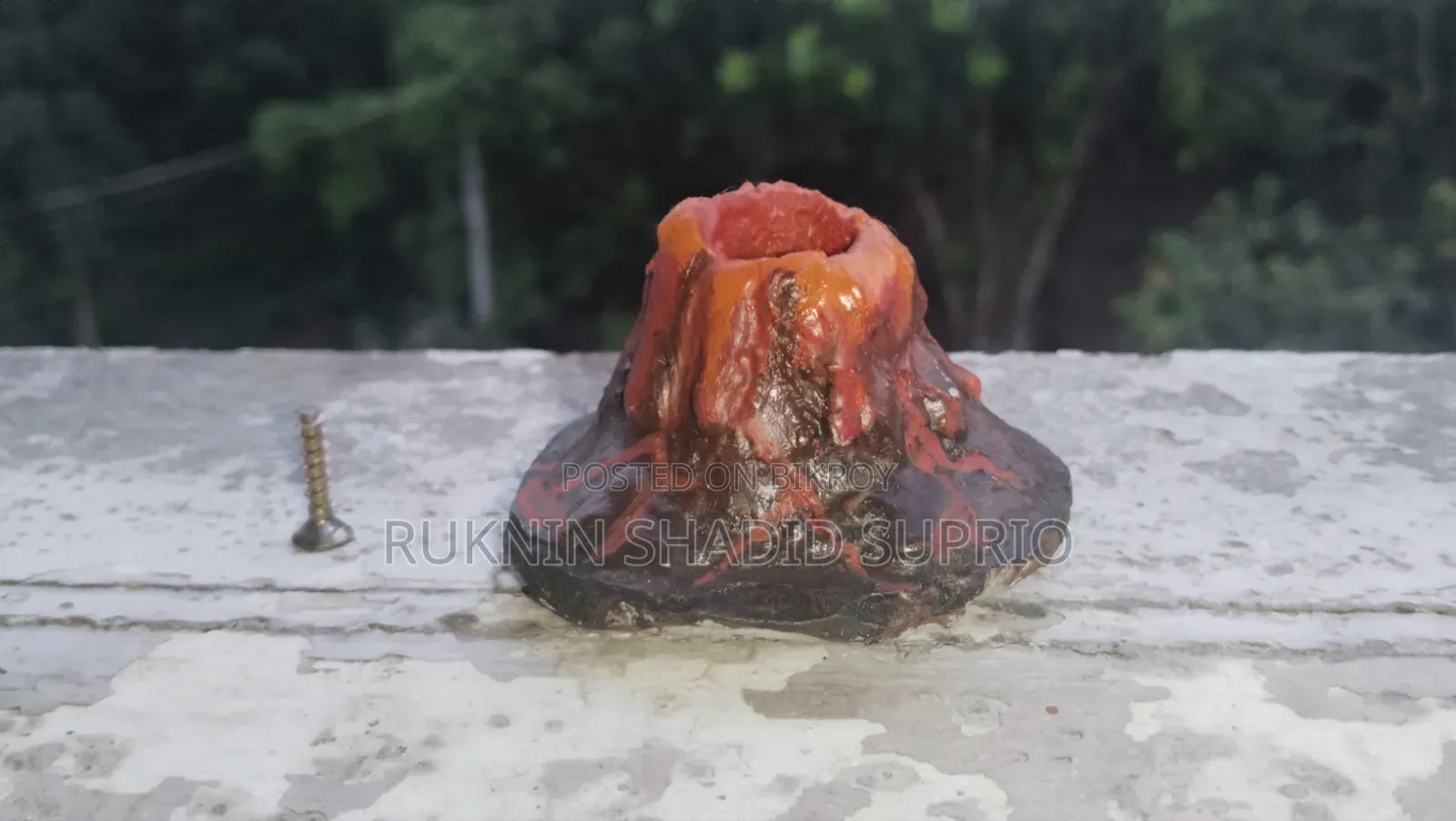 Fish Tank Landscaping Simulation Volcano Oxygen Bubble Maker