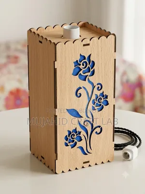 Artistic Wooden Night Lamp