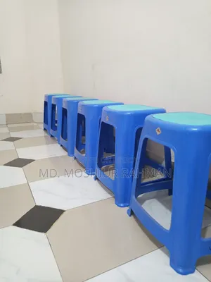 6 pieces of large plastic stools for sale