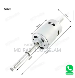 RS DC 775 High Speed Motor | 12V-24V Powerful Electric Motor | DIY Fan