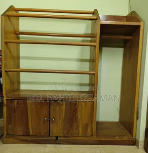 Mahogany Wood Clothes Rack