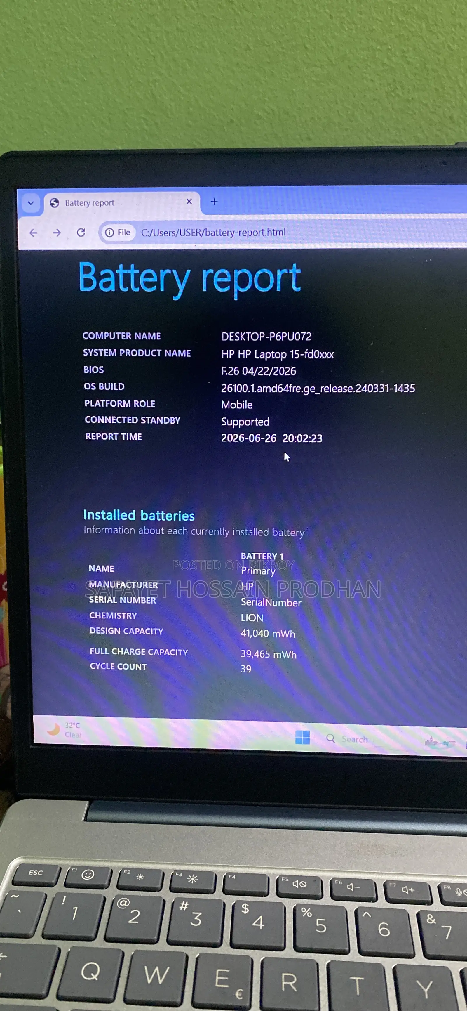 Laptop HP 15-Fd0290ns 8GB Intel Core I3 SSD 512GB