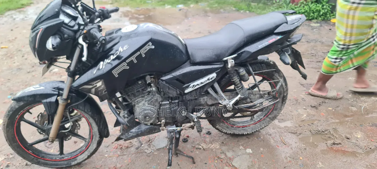 TVS Apache RTR 160 2V 2017 Black