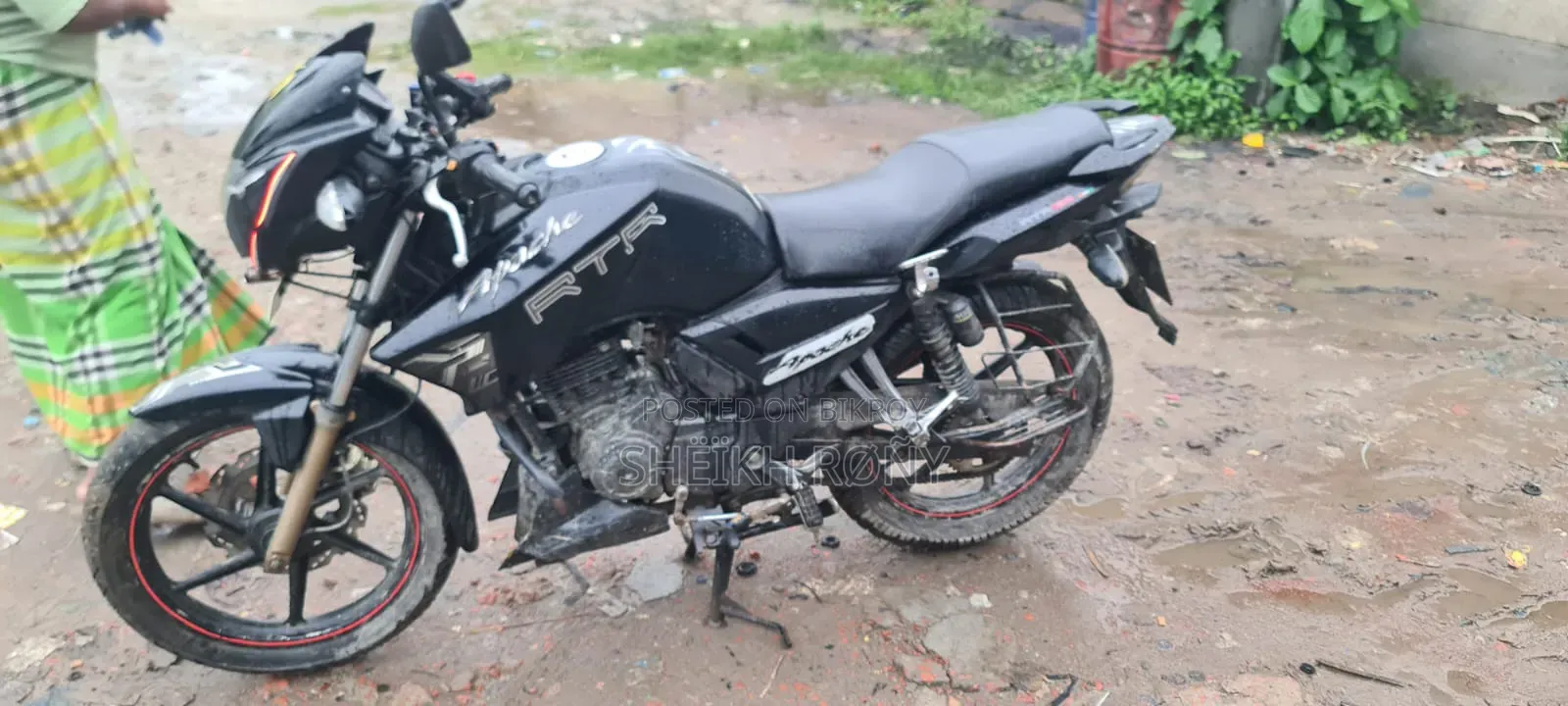 TVS Apache RTR 160 2V 2017 Black