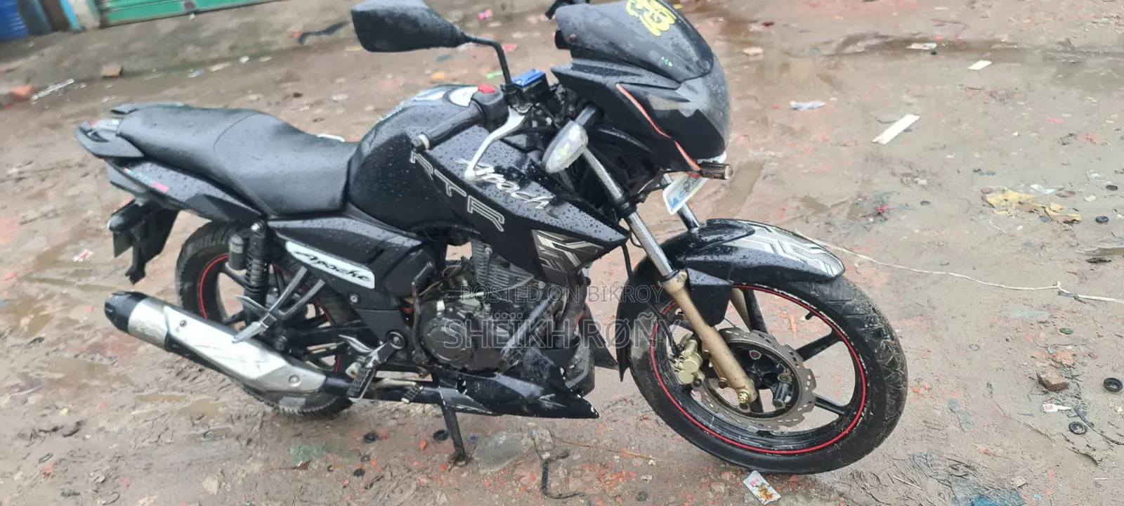 TVS Apache RTR 160 2V 2017 Black