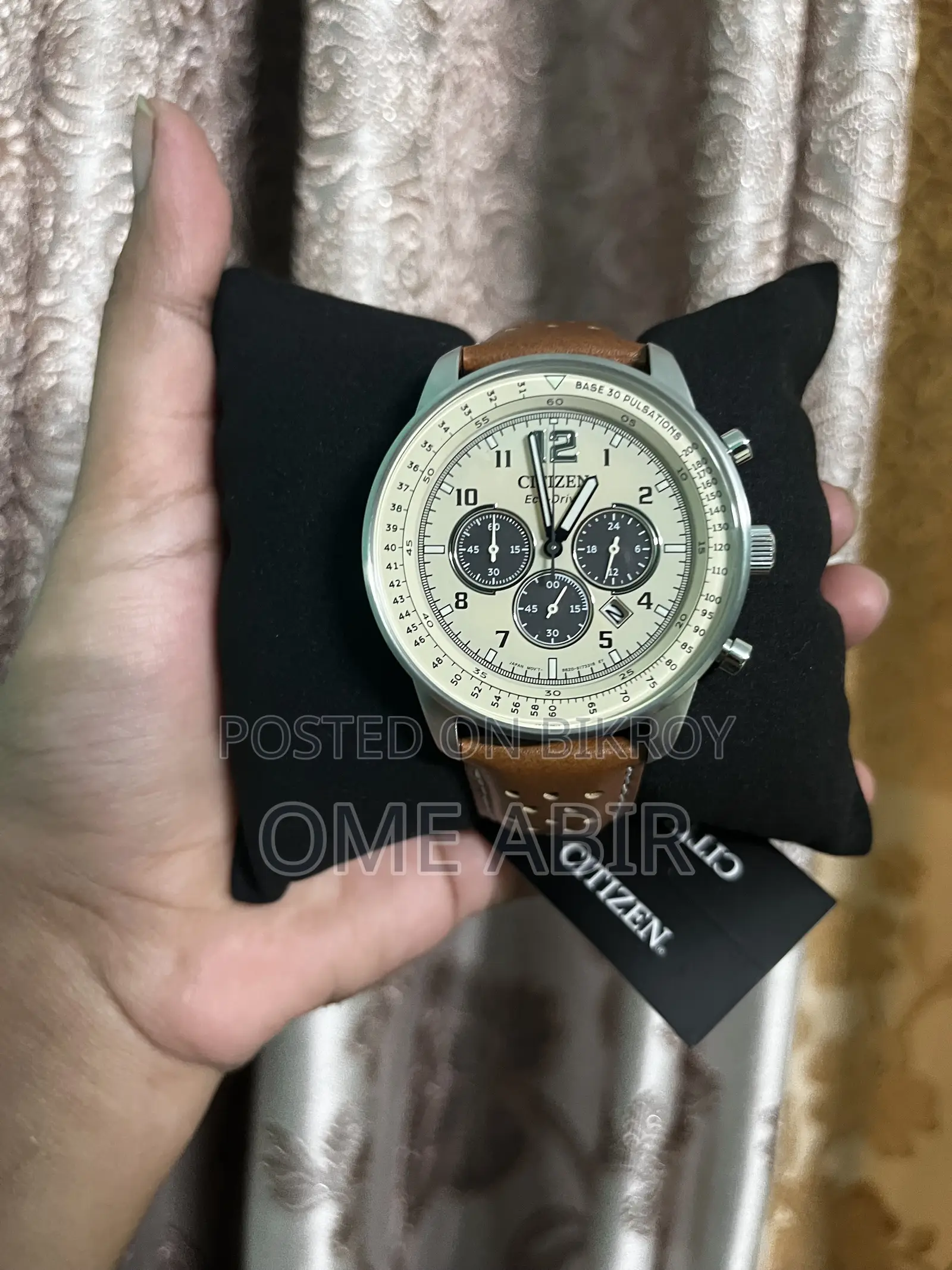 Citizen Eco-Drive Chronograph Cream Dial Men's Watch | Ca4500-08x