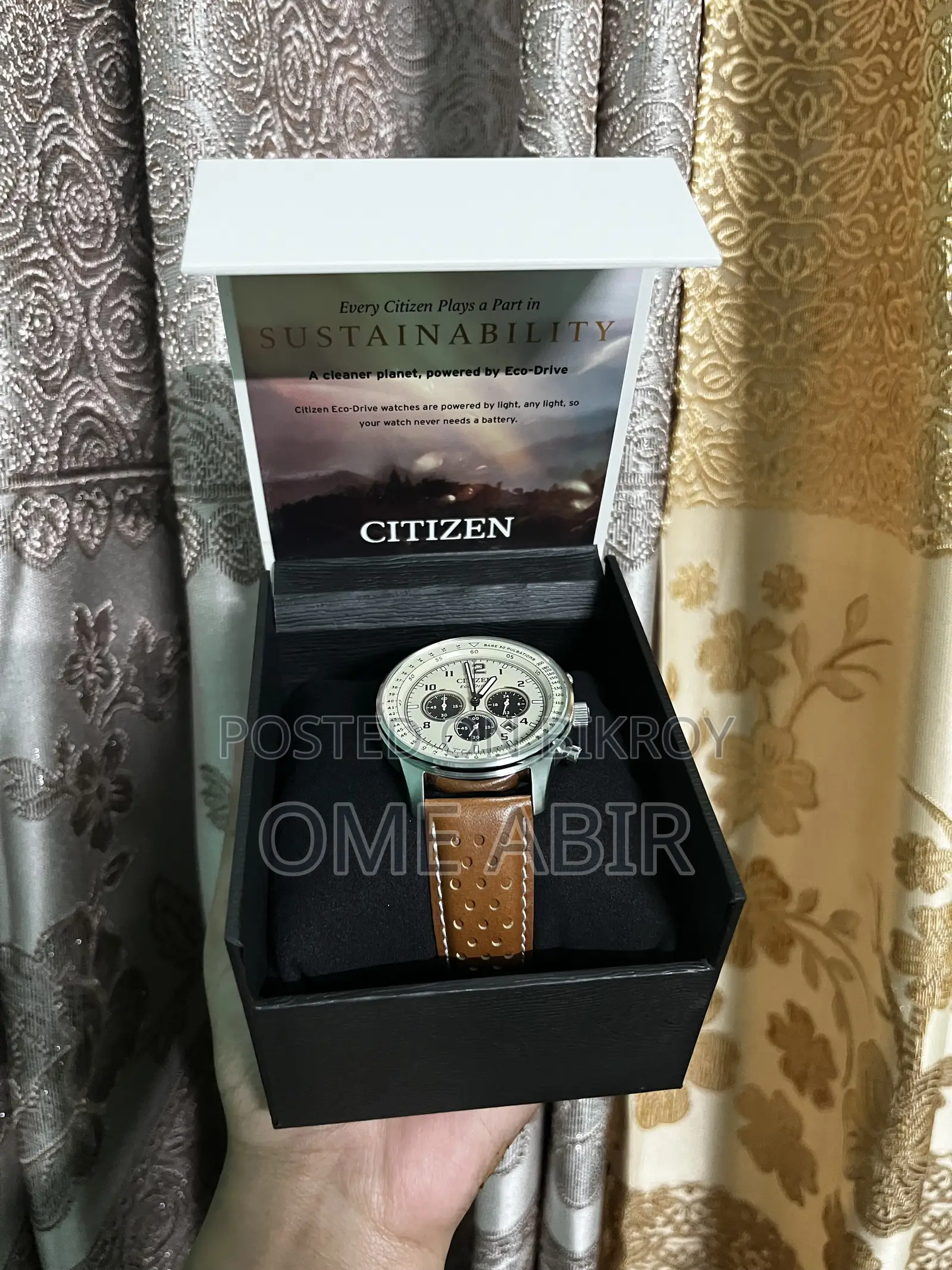 Citizen Eco-Drive Chronograph Cream Dial Men's Watch | Ca4500-08x