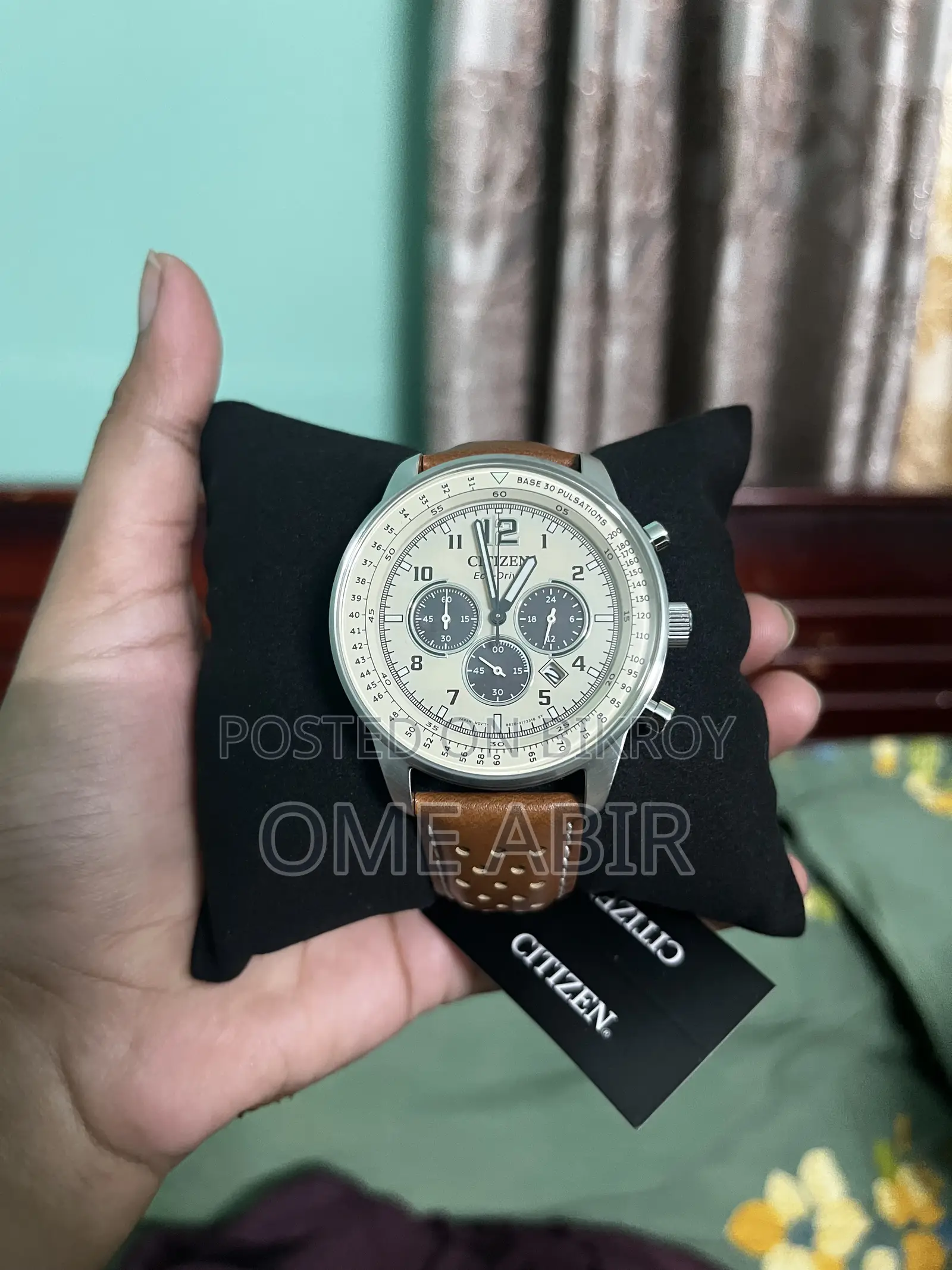 Citizen Eco-Drive Chronograph Cream Dial Men's Watch | Ca4500-08x