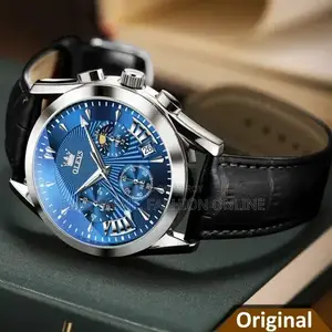 Olevs 2876 – Blue Olevs 2876 Multifunctional Luxury Genuine Leather