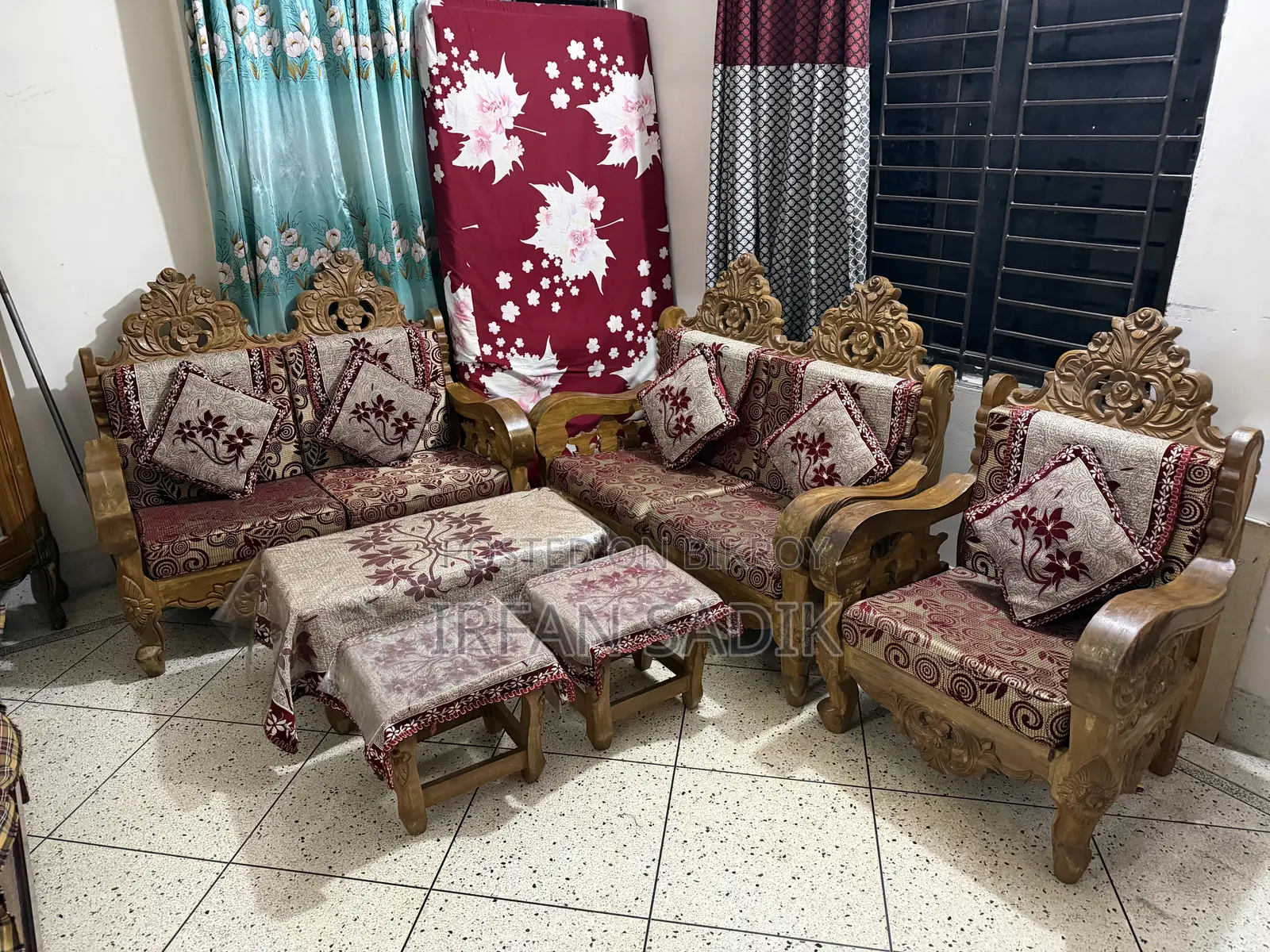 Teak Wood Sofa Set