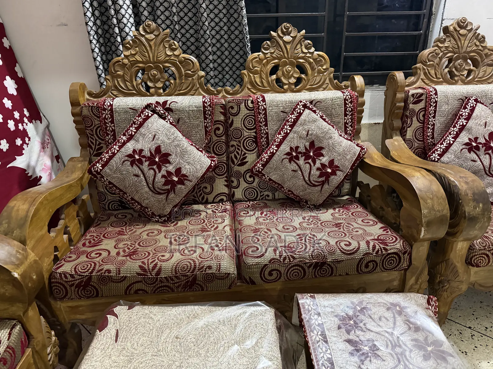 Teak Wood Sofa Set