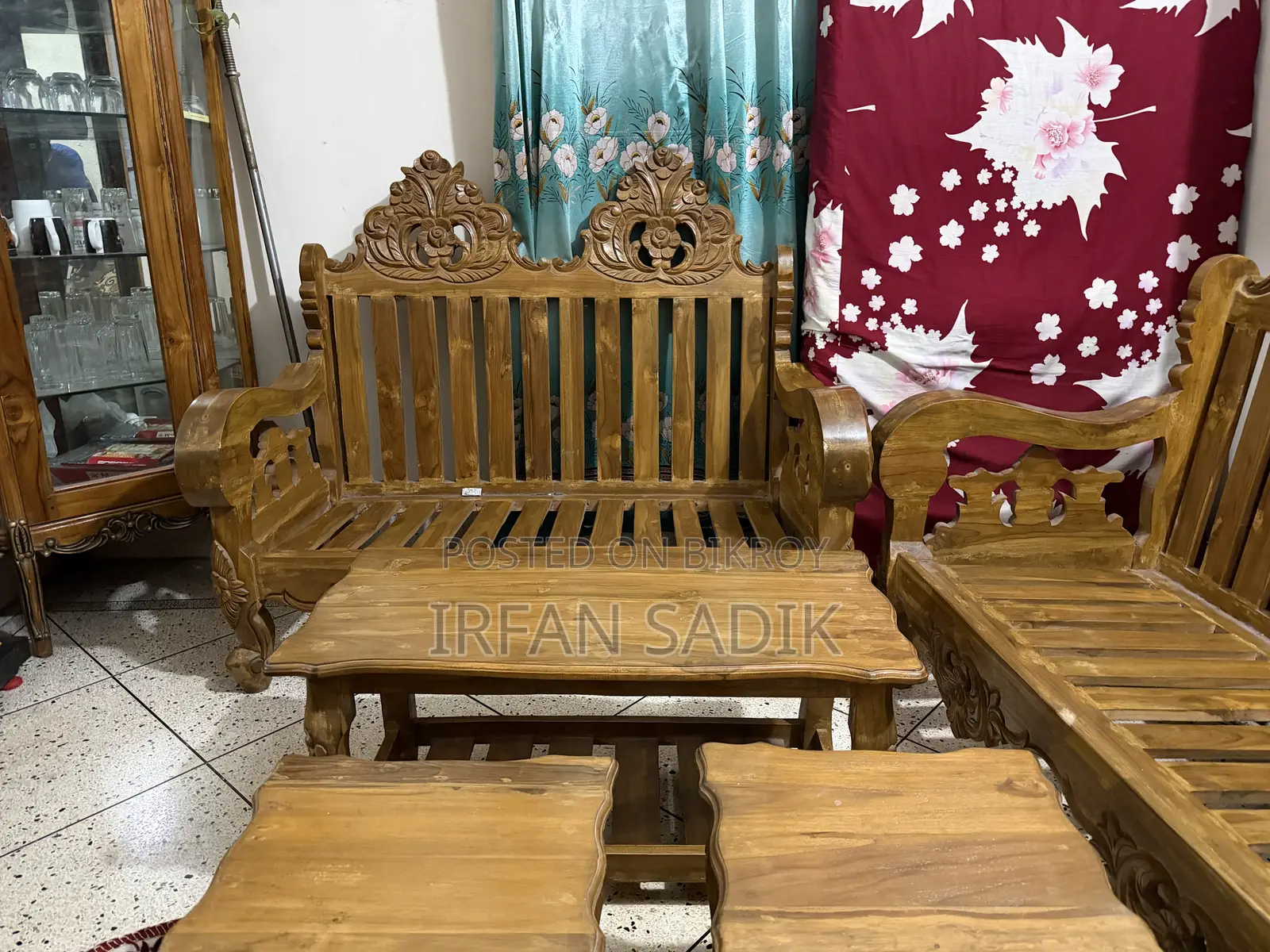Teak Wood Sofa Set
