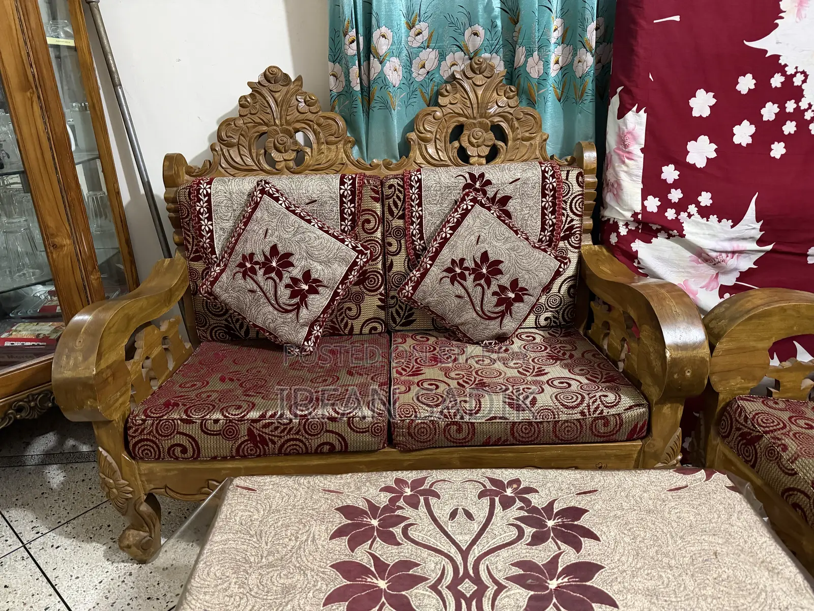 Teak Wood Sofa Set