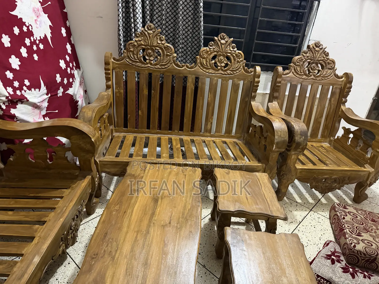 Teak Wood Sofa Set