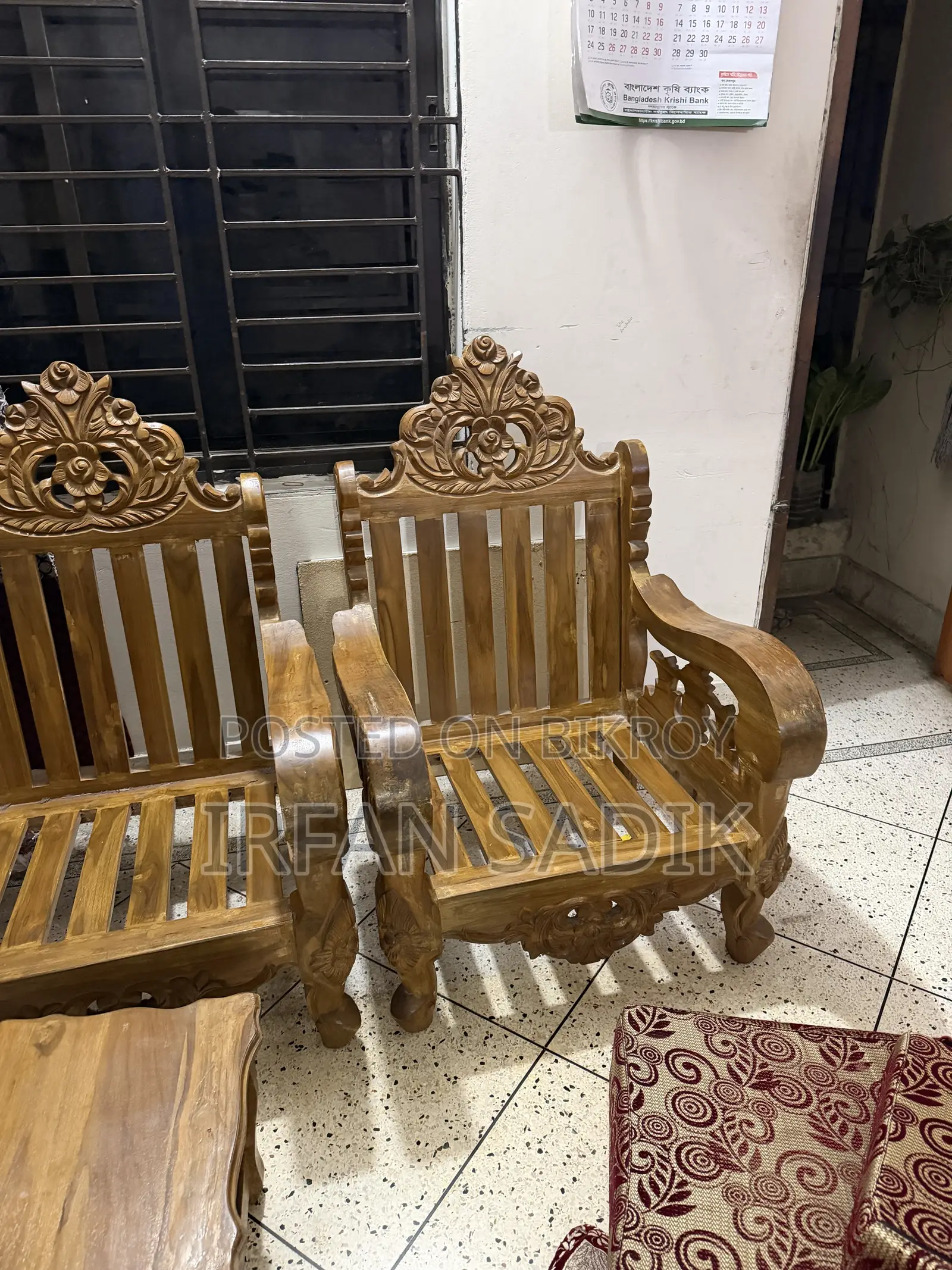 Teak Wood Sofa Set
