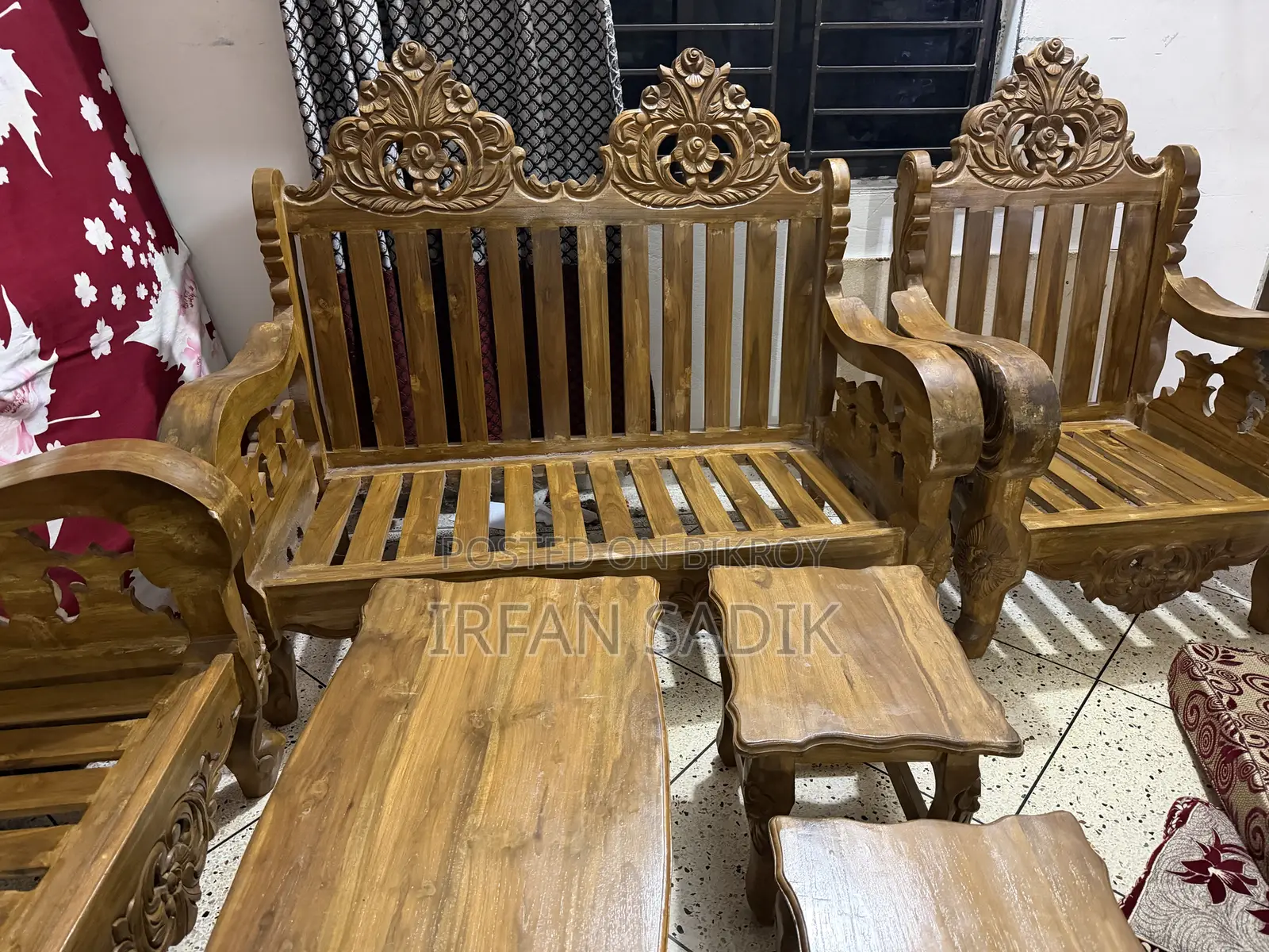 Teak Wood Sofa Set