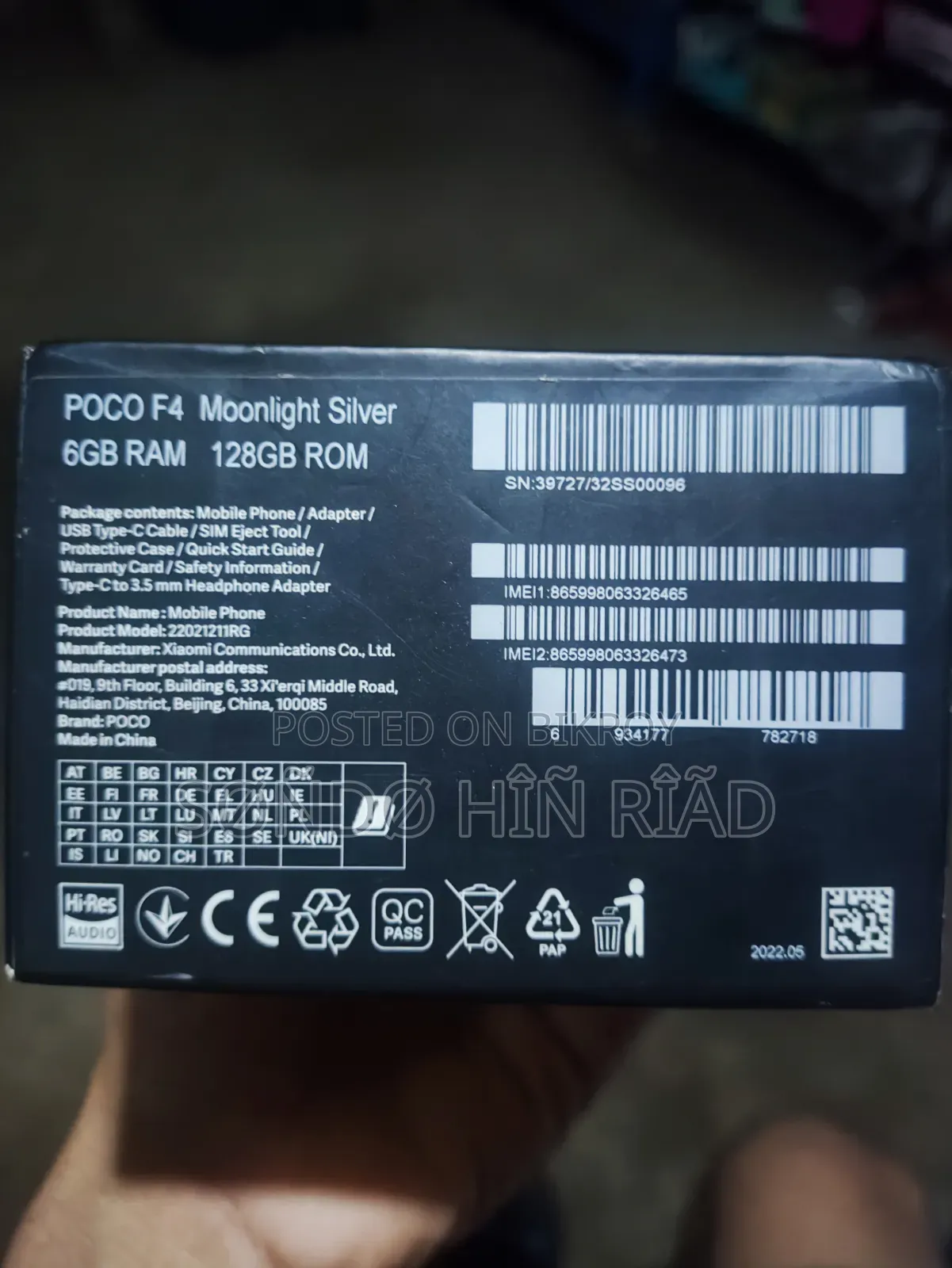 Xiaomi Poco F4 GT 128 GB