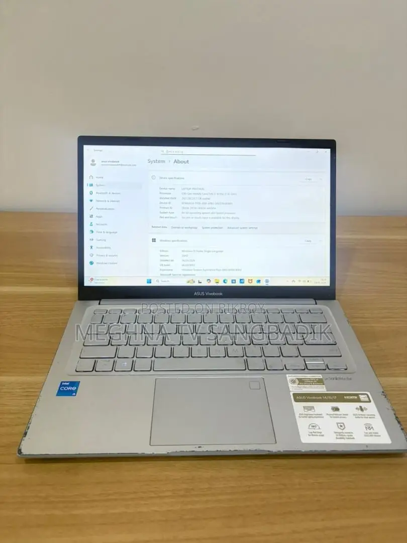 Laptop Asus 4GB Intel SSD 500GB
