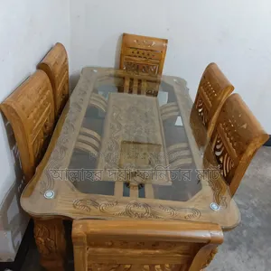 Dining Table 6 Chair Chittagong Teak Wood
